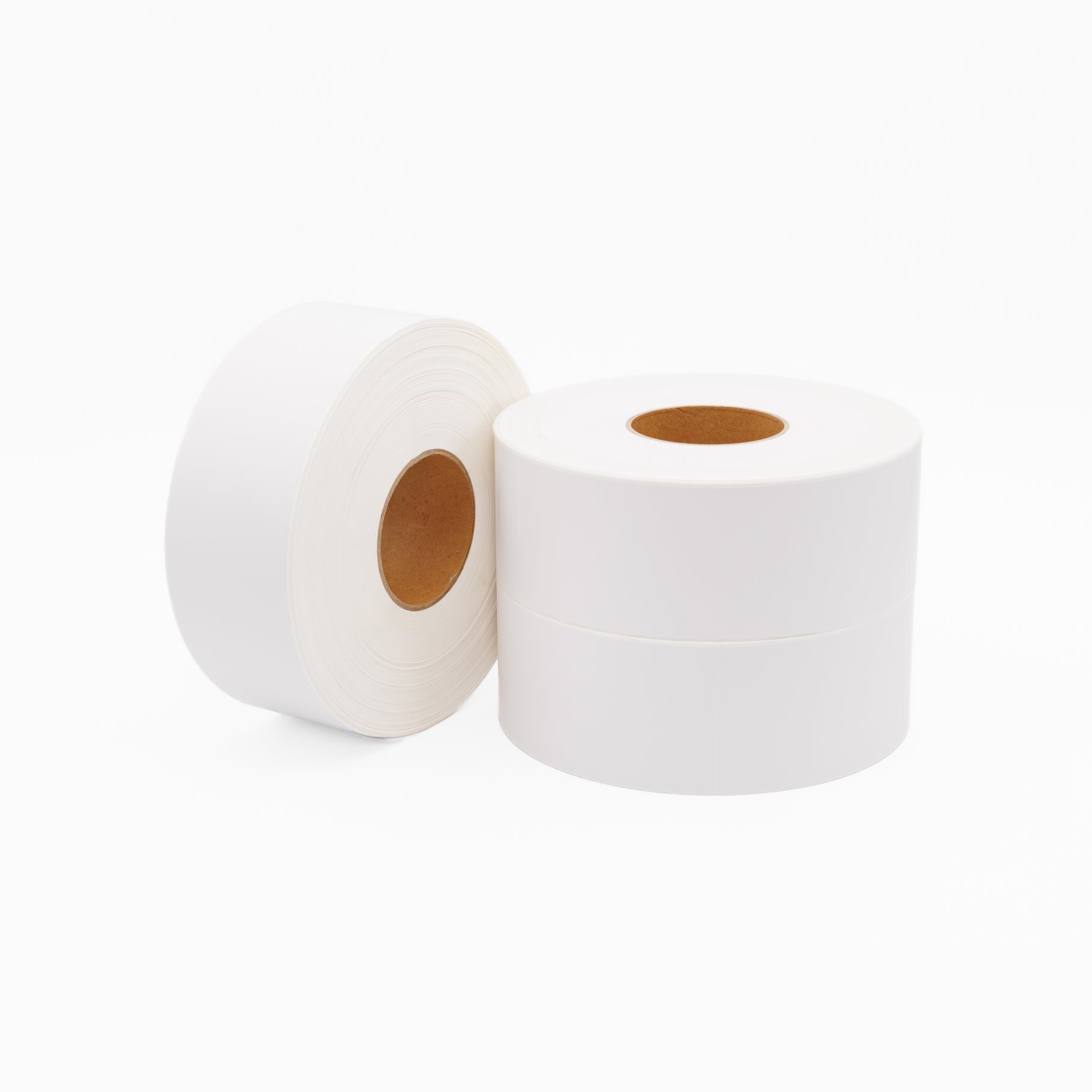 Thermal Direct Label Paper White Permanent 75mm x 230mm Perf. 750/roll 76mm core - Omni Packaging 