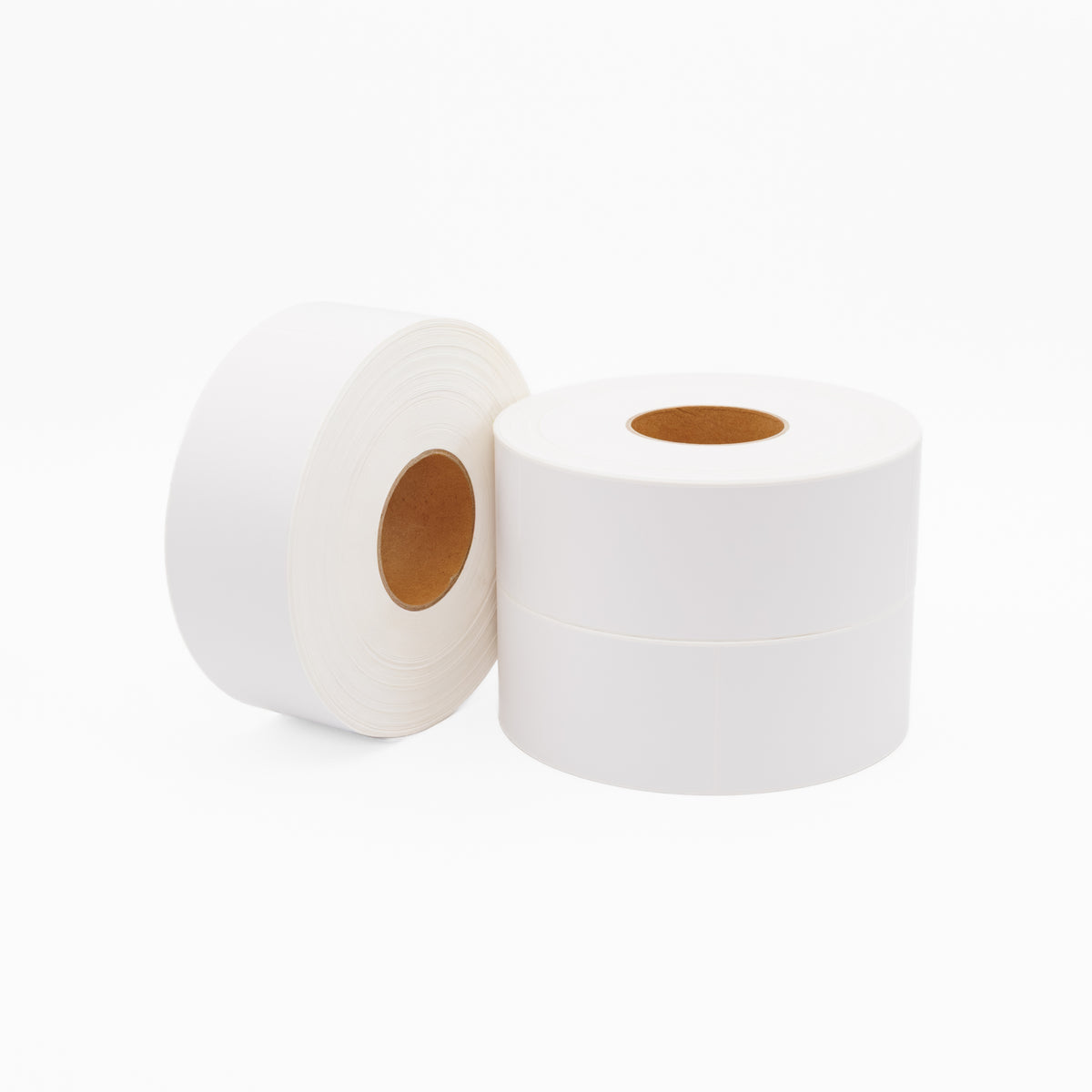 Thermal Direct Label Paper White Permanent 75mm x 230mm Perf. 750/roll 76mm core - Omni Packaging 