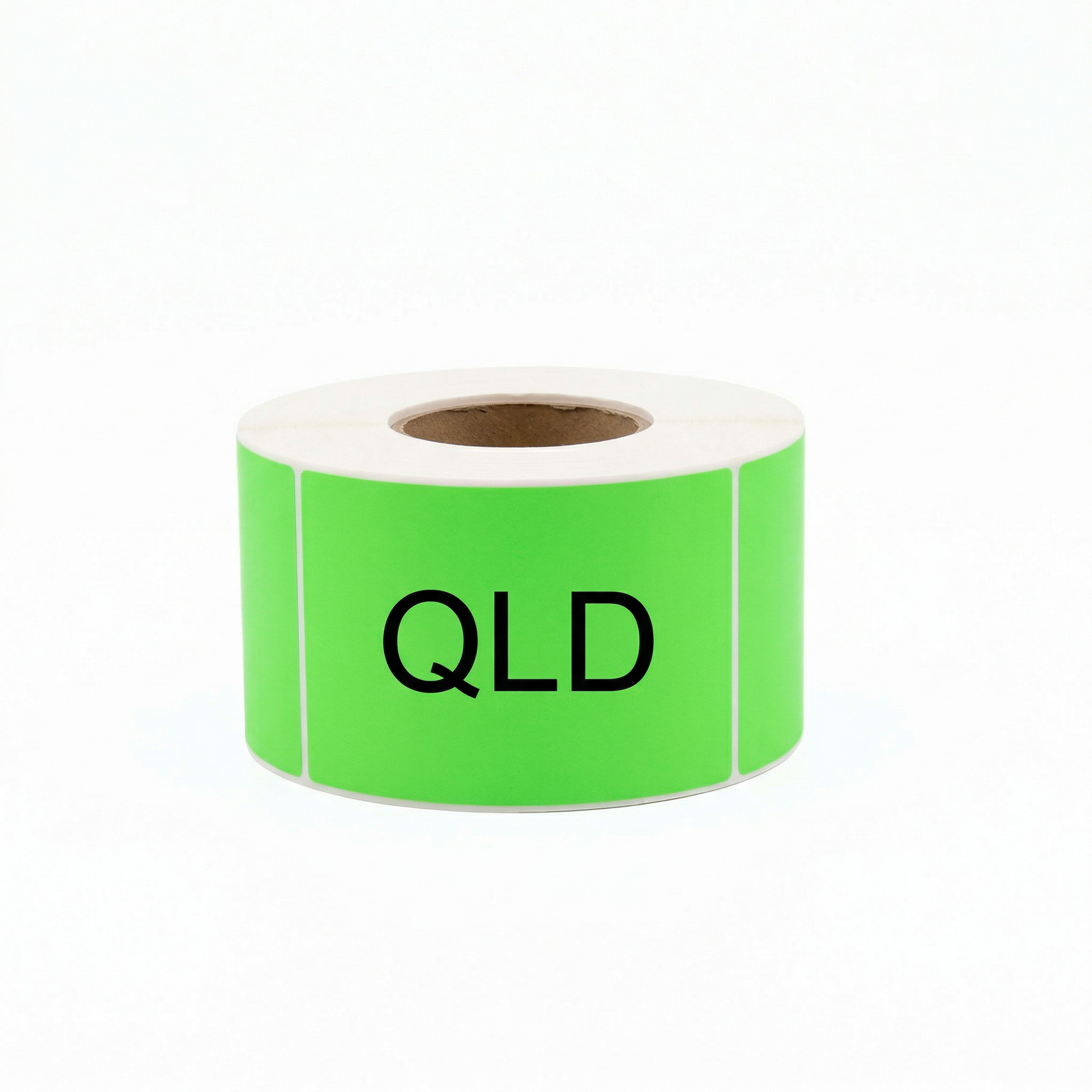 Thermal Labels (QLD - Fluro Green) 102mm x 150mm 500/roll 76mm core - Omni Packaging 
