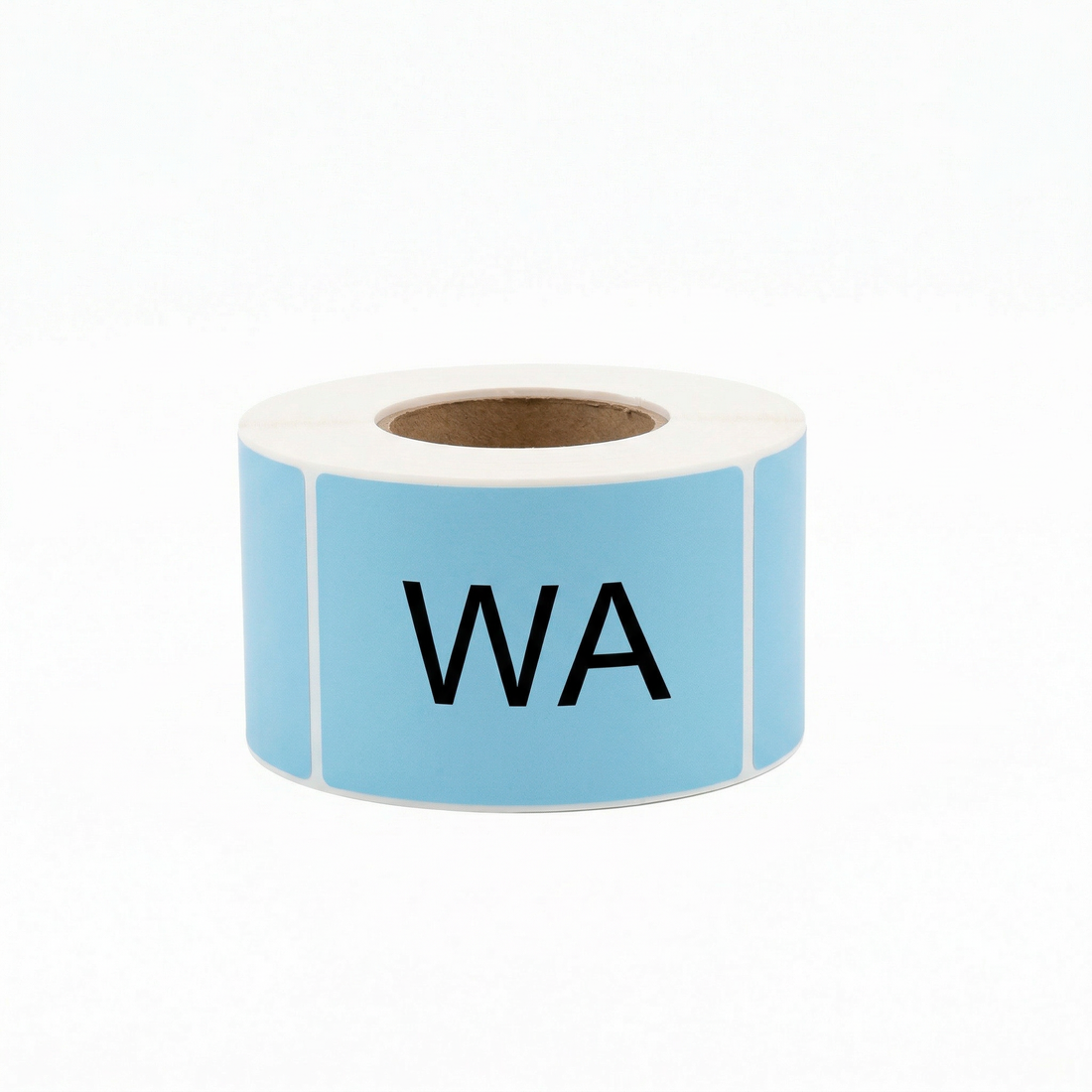 Thermal Labels (WA - Light Blue) 102mm x 150mm 500/roll 76mm core - Omni Packaging 