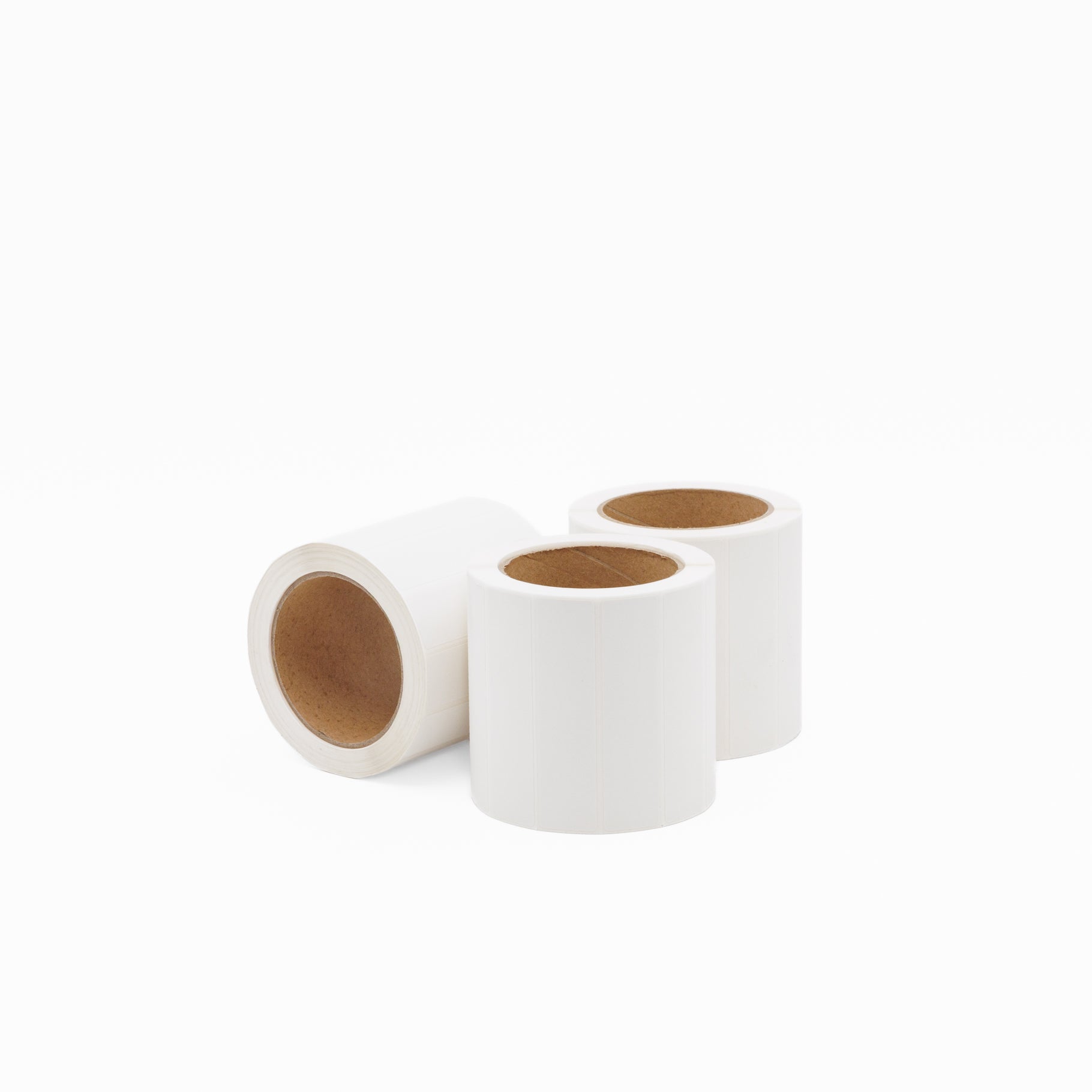 Thermal Transfer Label Paper White Permanent 102mm x 25mm Perf. 5100/roll 76mm core - Omni Packaging 