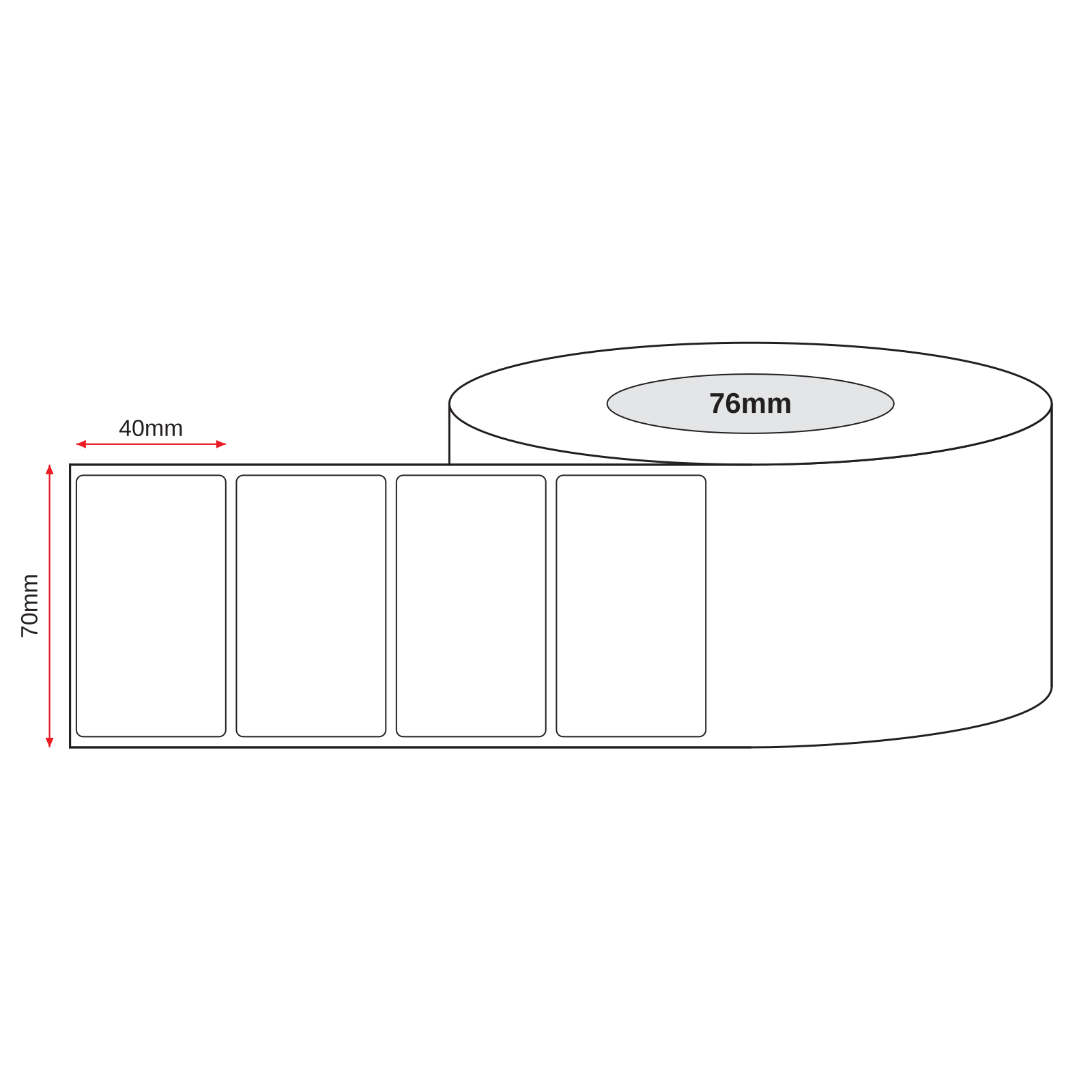 Growers Labels / Cards 70mm x 40mm 1000 Per Roll - Omni Packaging 