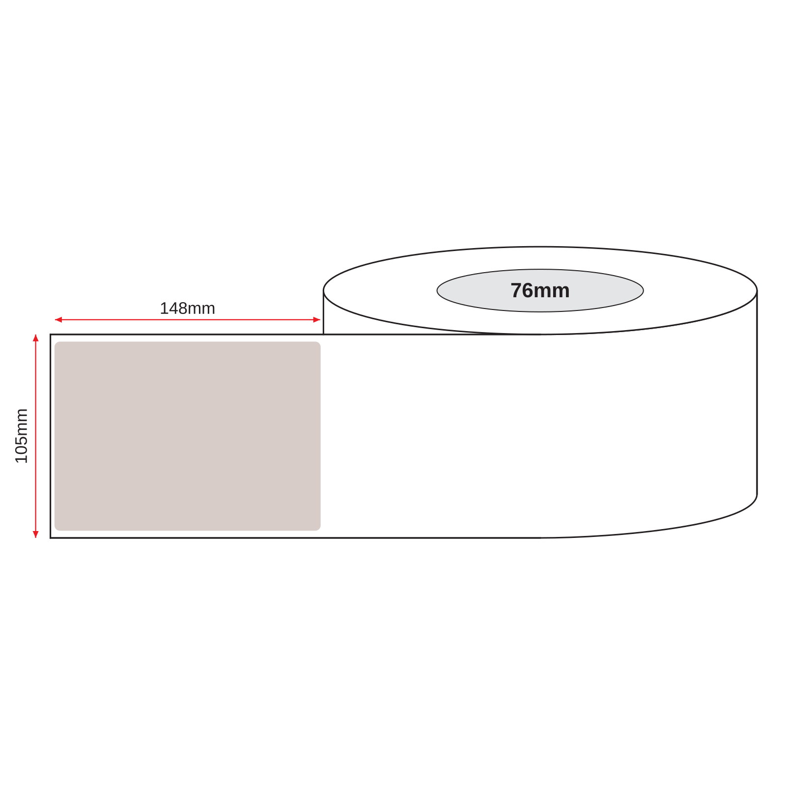 Kraft Paper Label Blockout Brown Permanent 105mm x 148mm 4 Label/Sheet 100 Sheets/Pack - Omni Packaging 