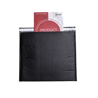 Black Bubble Mailers 345mm x 300mm 100/ctn - Omni Packaging 