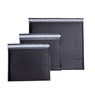 Black Bubble Mailers 390mm x 345mm 100/ctn - Omni Packaging 
