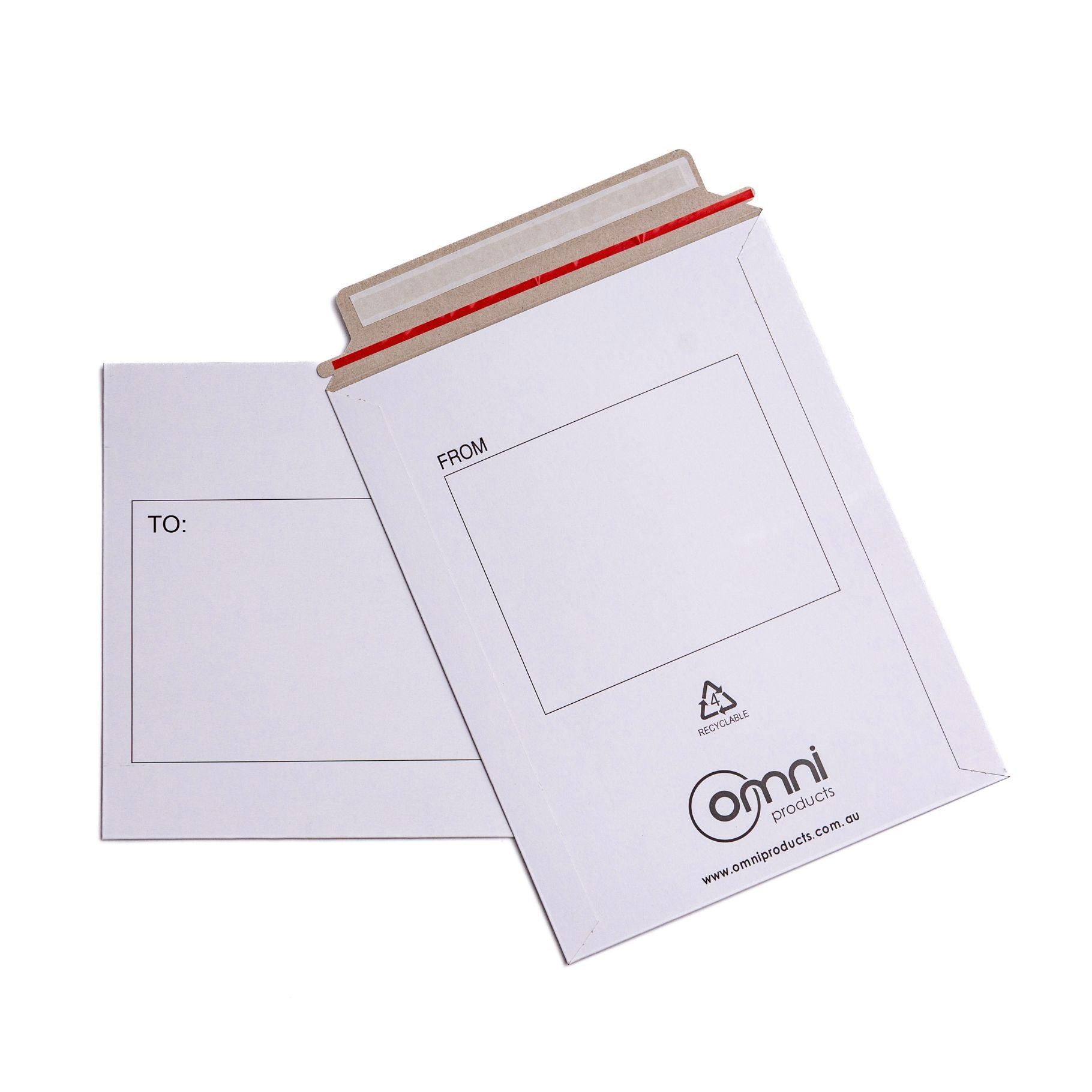 Cardboard Envelopes White Size 2 215mmW x 280mmL 200/ctn - Omni Packaging 