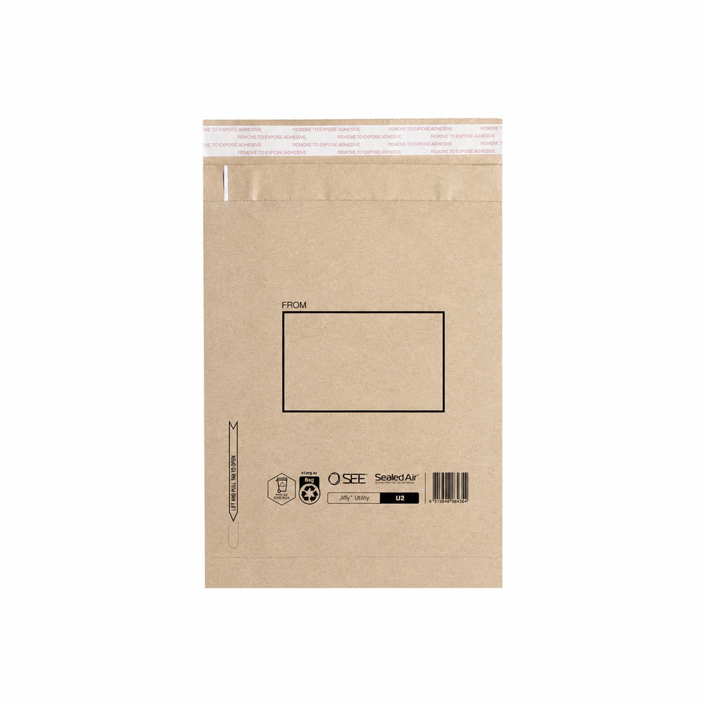 Cardboard Envelopes Jiffy Brown U2 215mmW x 280mmL 200/ctn
