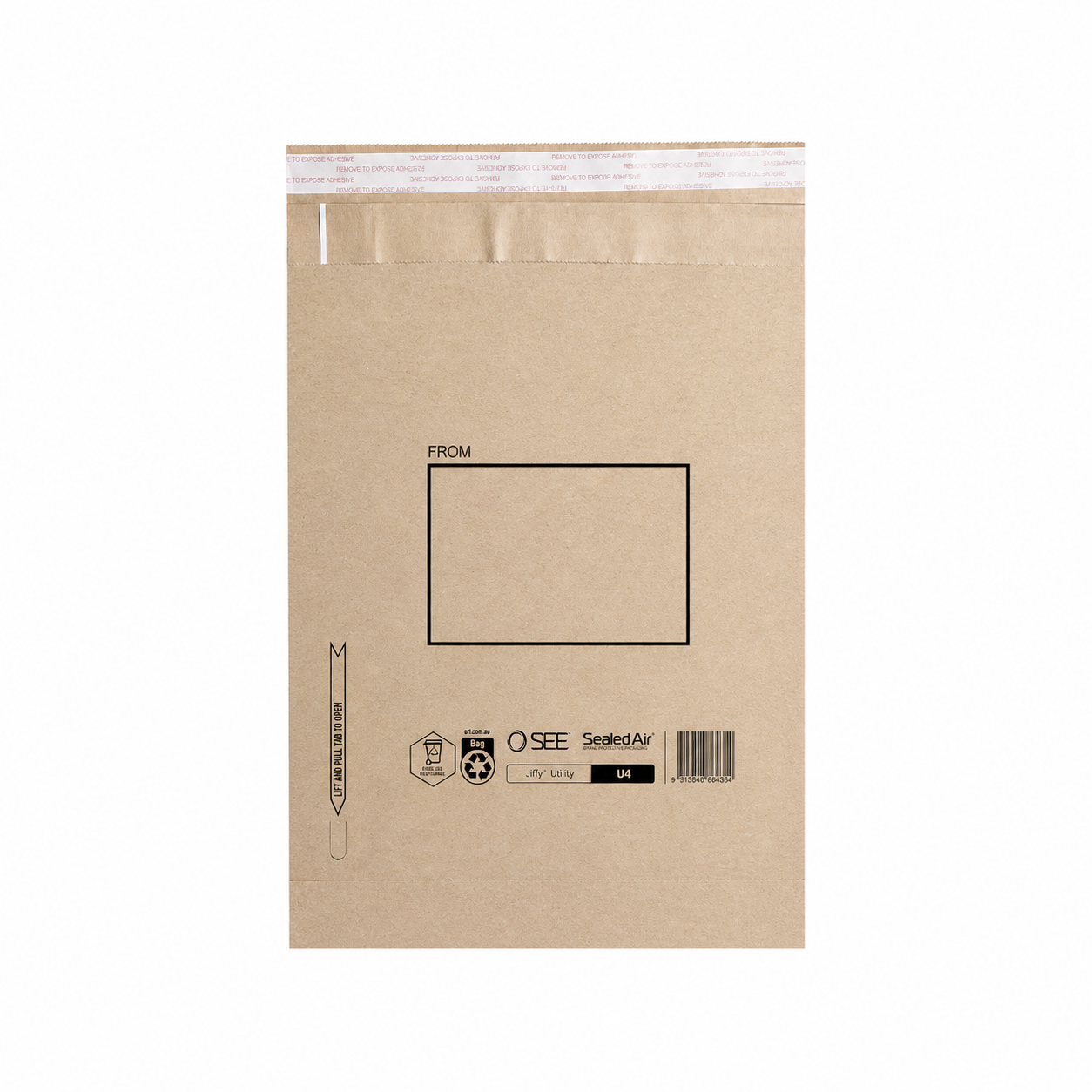 Cardboard Envelopes Jiffy Brown U4 240mmW x 340mmL 200/ctn