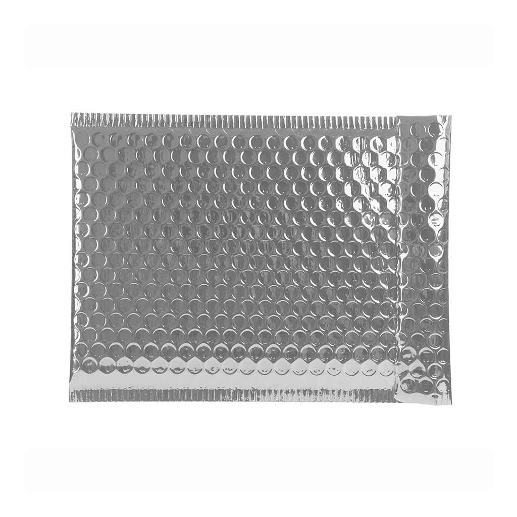 Foil Bubble Padded Mailing Bags #1 150mmW x 225mmL +50mm lip w adhesive seal 300/ctn - Omni Packaging 