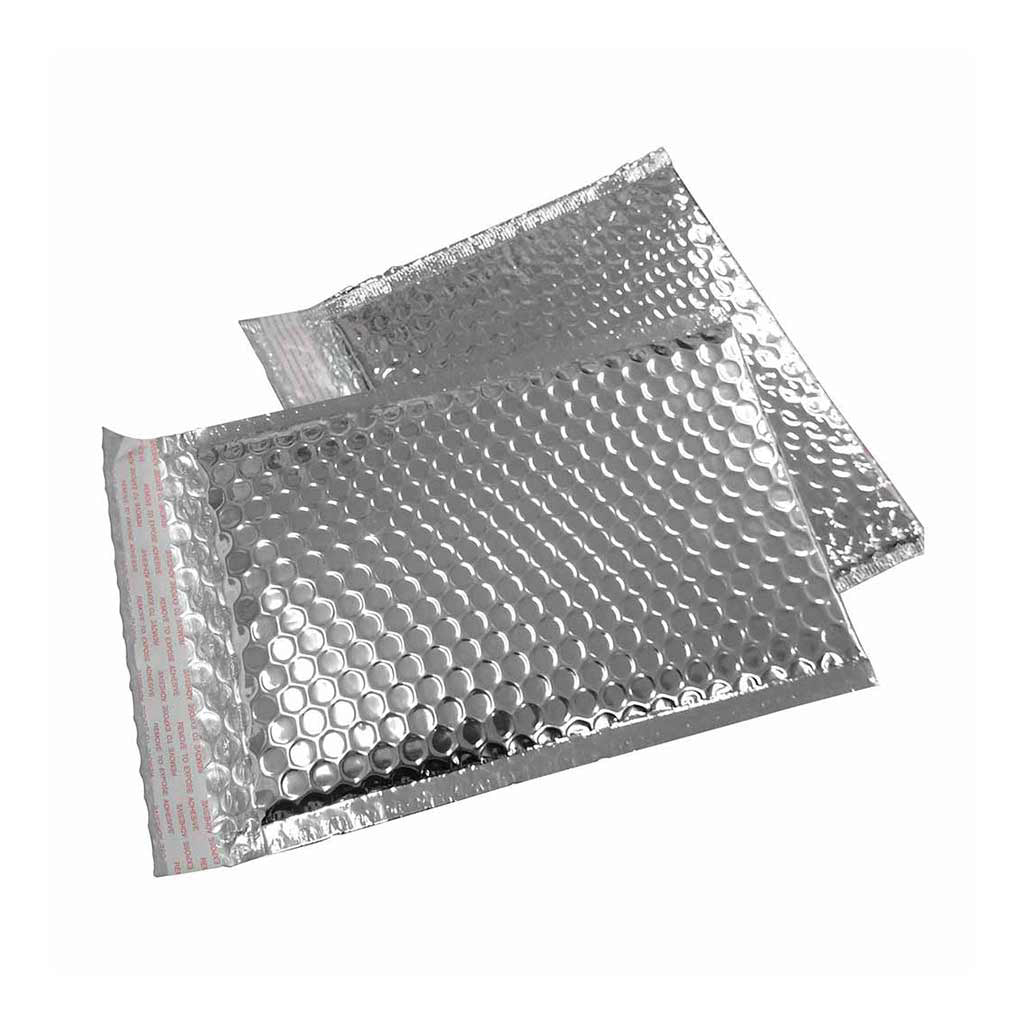 Foil Bubble Padded Mailing Bags #6 300mmW x 405mm +50mm lip w adhesive seal 100/ctn - Omni Packaging 