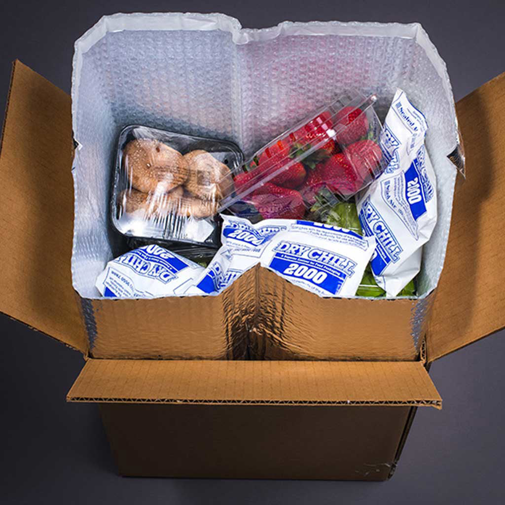 Foil Insulation Bubble Box Liner Bags 650mmW x 615mmL 150/ctn - Omni Packaging 