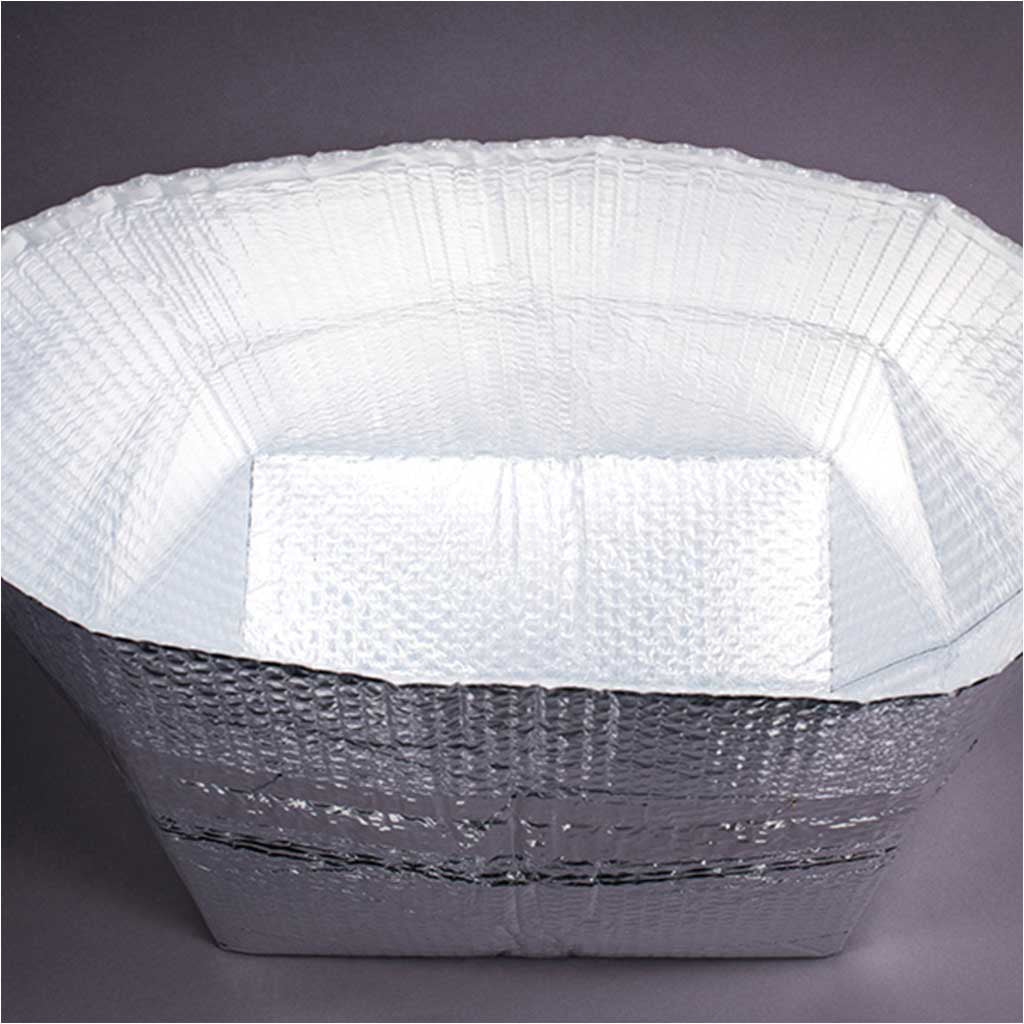 Foil Insulation Bubble Box Liner Bags 650mmW x 615mmL 150/ctn - Omni Packaging 