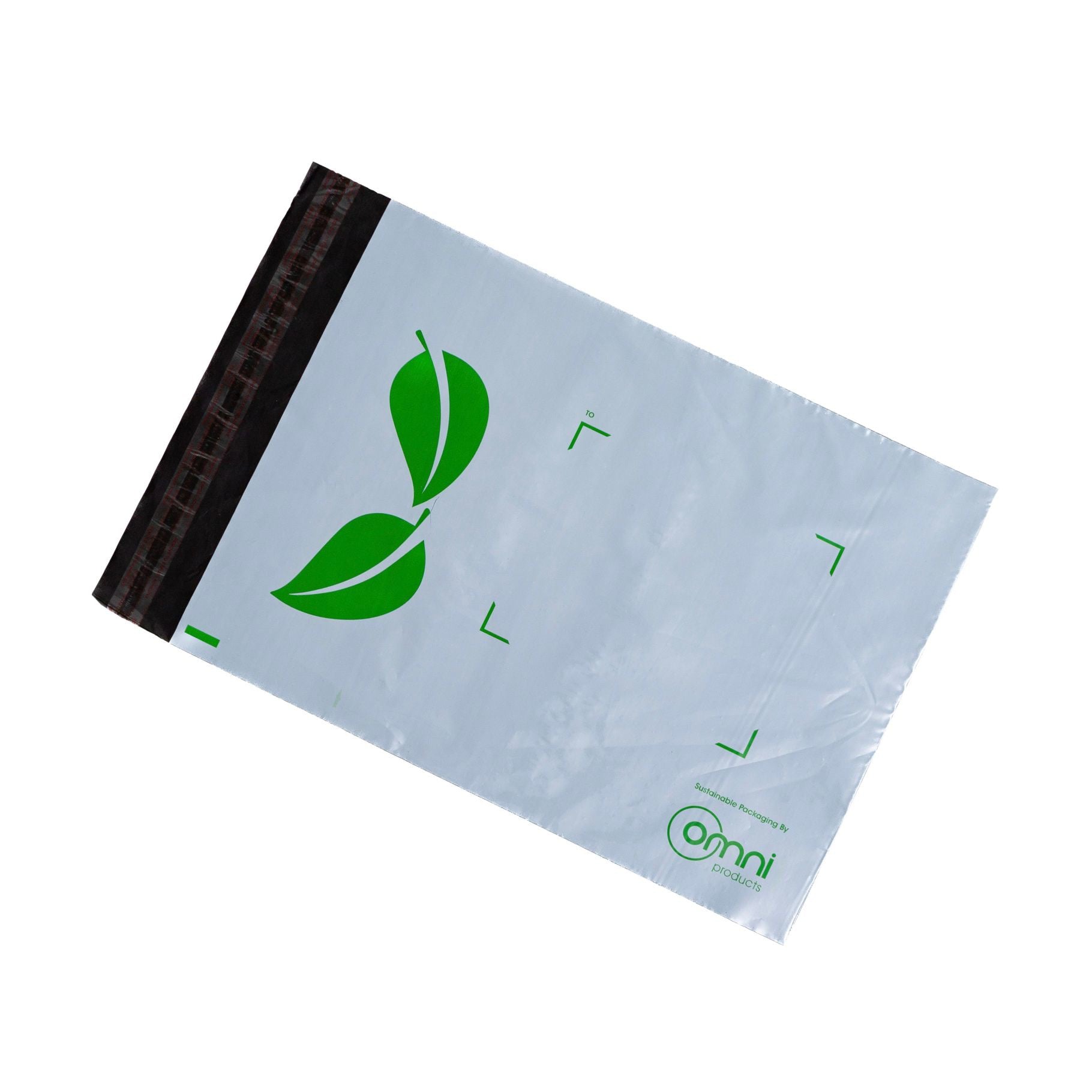 Recycled Courier Bag Poly Mailer White - 340mmW x 440mm (100 pack) - Omni Packaging 
