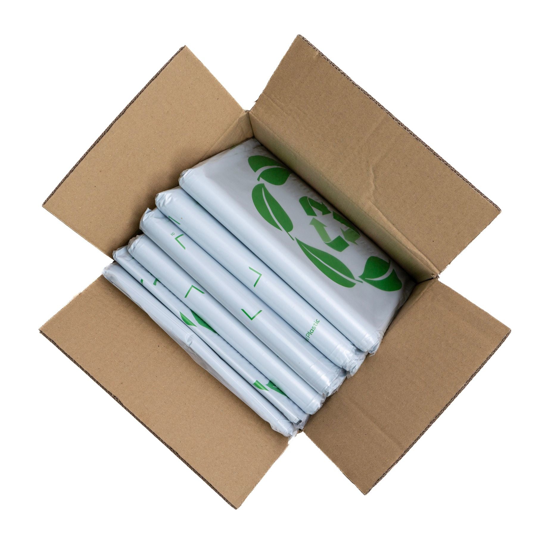Recycled Courier Bag Poly Mailer White - 340mmW x 440mm (100 pack) - Omni Packaging 