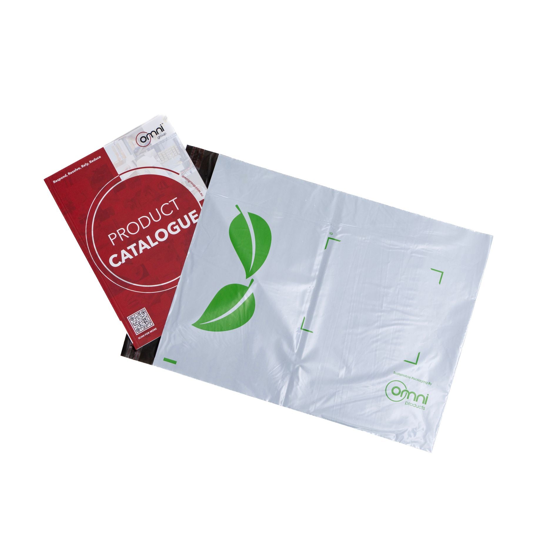 Recycled Courier Bag Poly Mailer White - 340mmW x 440mm (100 pack) - Omni Packaging 