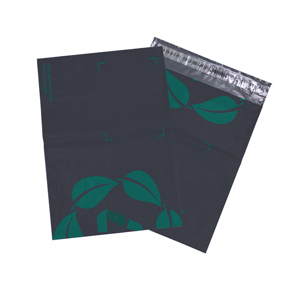 Recycled Courier Bag Poly Mailer Grey - 420mmW x 450mm (500/carton) - Omni Packaging 