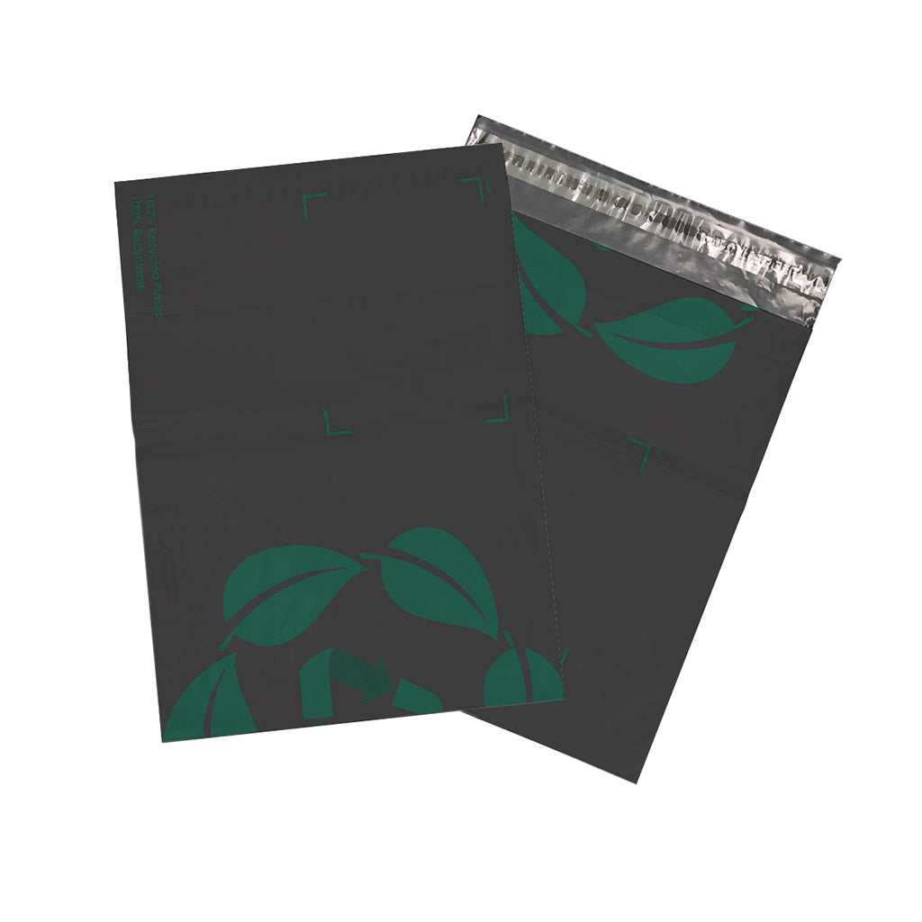 Recycled Courier Bag Poly Mailer Grey - 430mmW x 545mm (250/carton) - Omni Packaging 