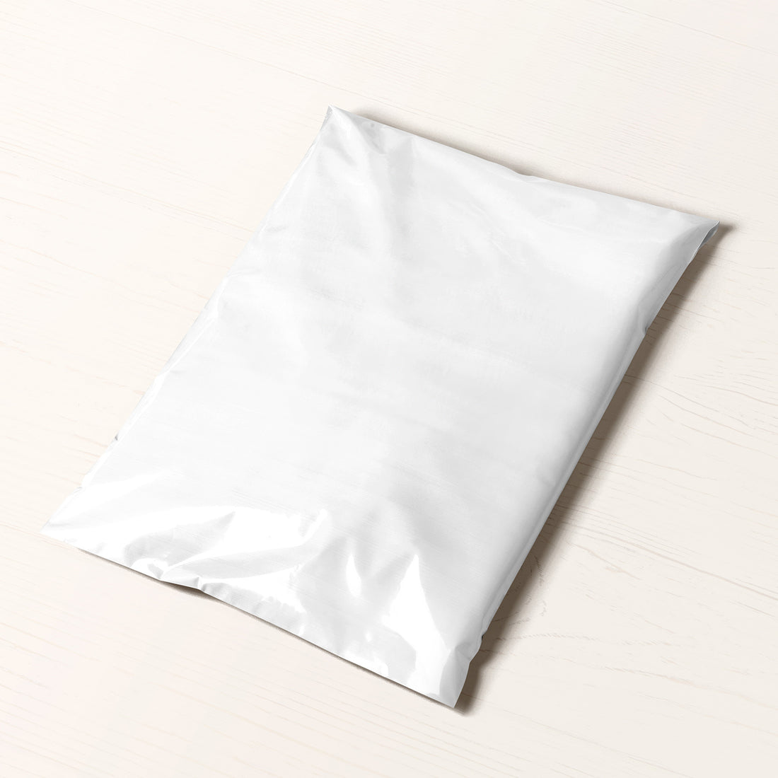 Returnable Courier Bag Poly Mailer White 340mmW x 440mmL + 70mm (750/ctn) - Omni Packaging 