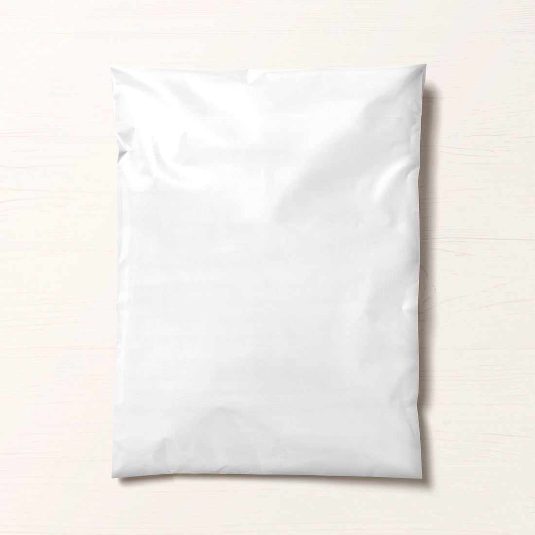 Returnable Courier Bag Poly Mailer White 340mmW x 440mmL + 70mm (750/ctn) - Omni Packaging 