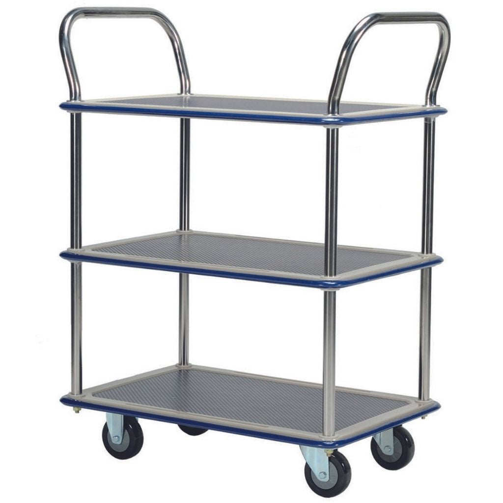 Platform Trolley 3 tier 300kg 910mm x 610mm - Omni Packaging 