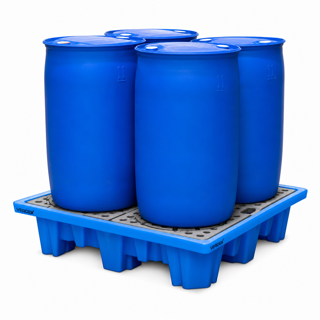 4 Drum Bunded Pallet 1300mm x 1300mm x 300mm