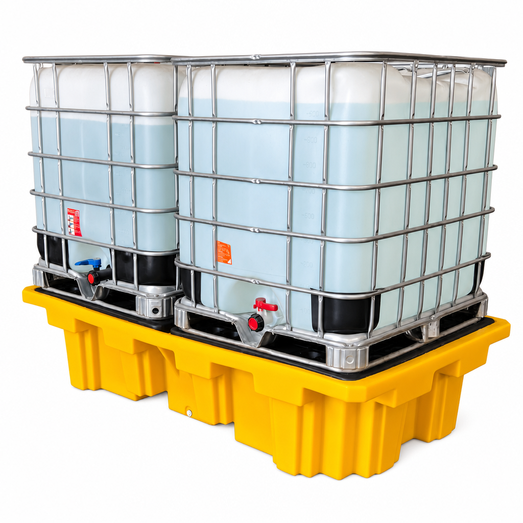 Double IBC Spill Pallet 2200mm x 1300mm x 500mm