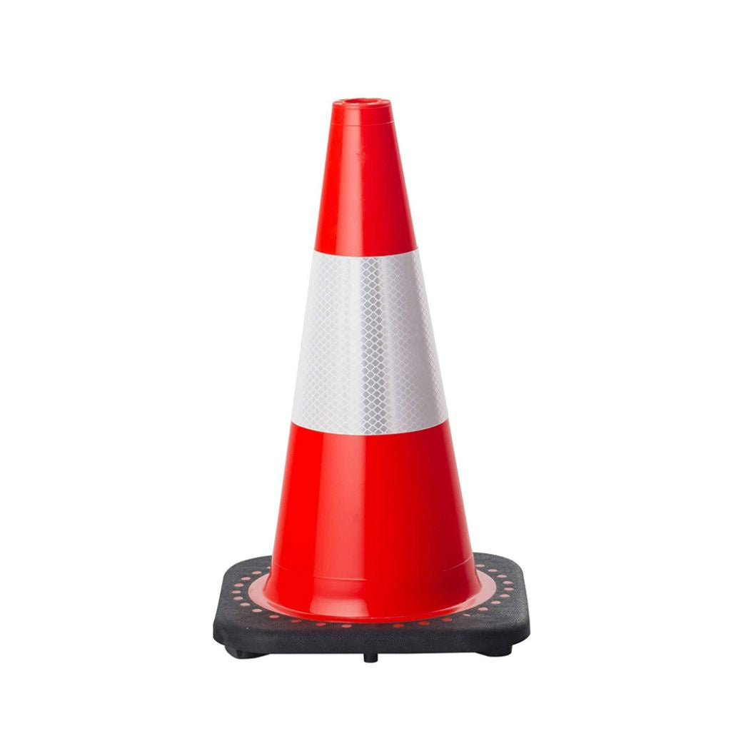 Traffic Cone - Reflective Orange - 450mm - Omni Packaging 