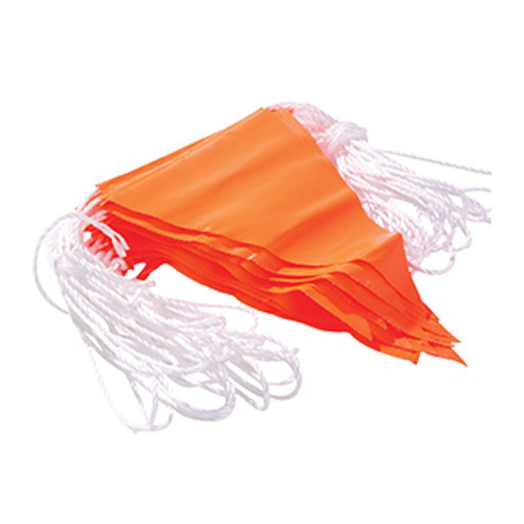 Flag on a Rope Bunting Orange 30m/roll - Omni Packaging 
