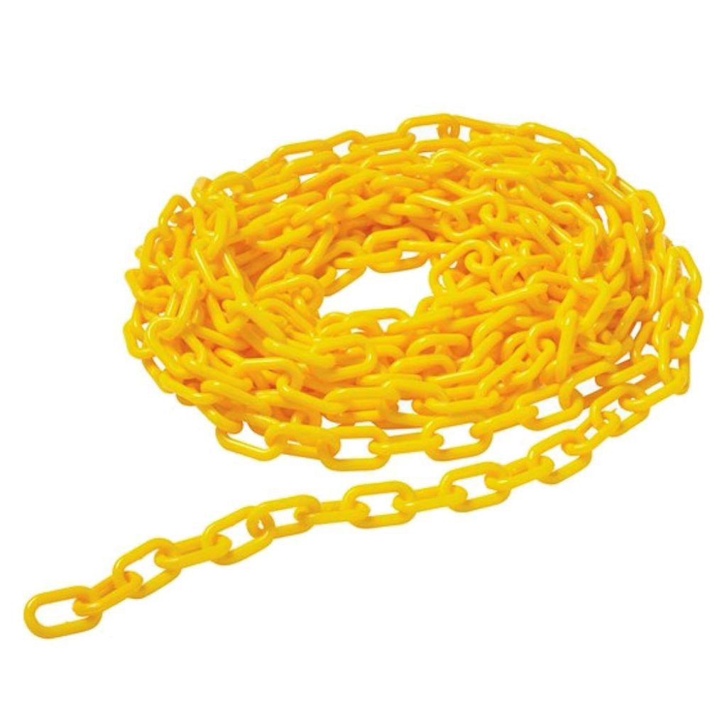 Safety Chain - Yellow - 8mm x 25m - Omni Packaging 