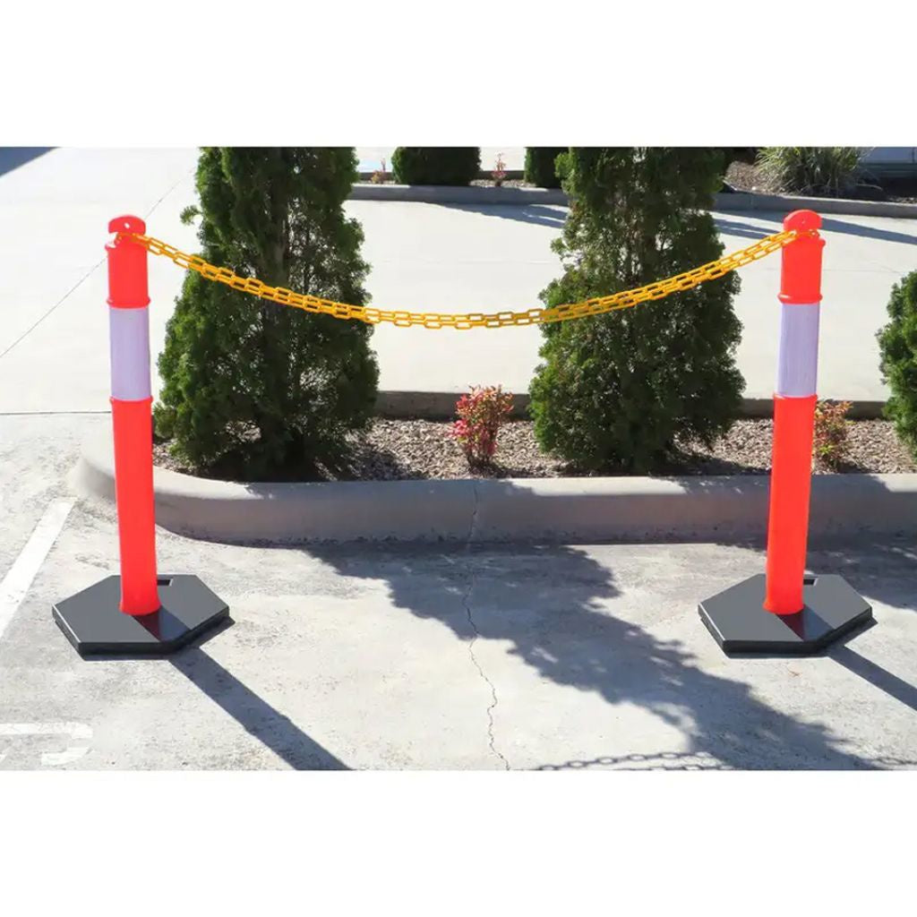 Safety Chain - Yellow - 8mm x 25m - Omni Packaging 