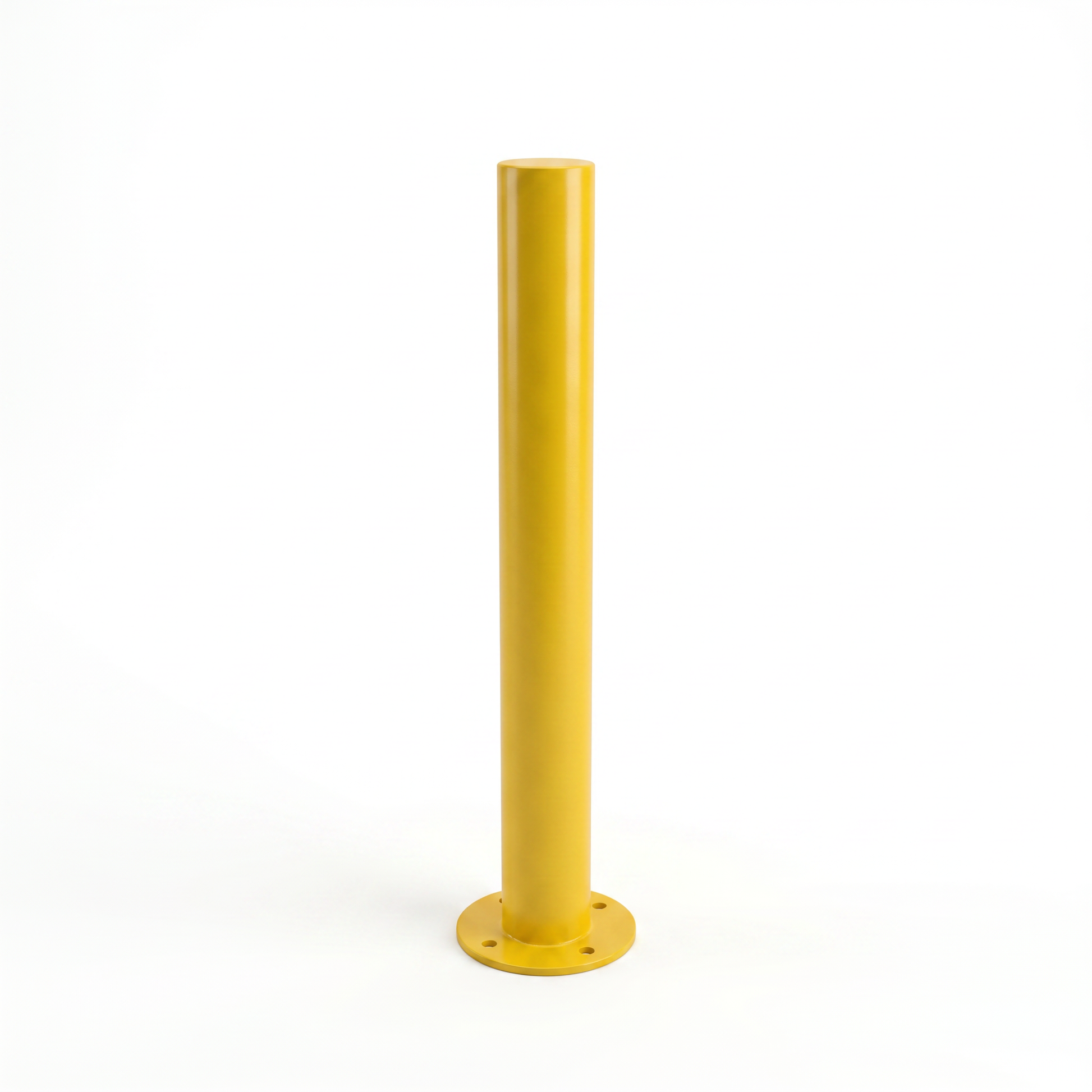 Large Fixed Safety Bollard 915mm x 200mm - Yellow - Omni Packaging 