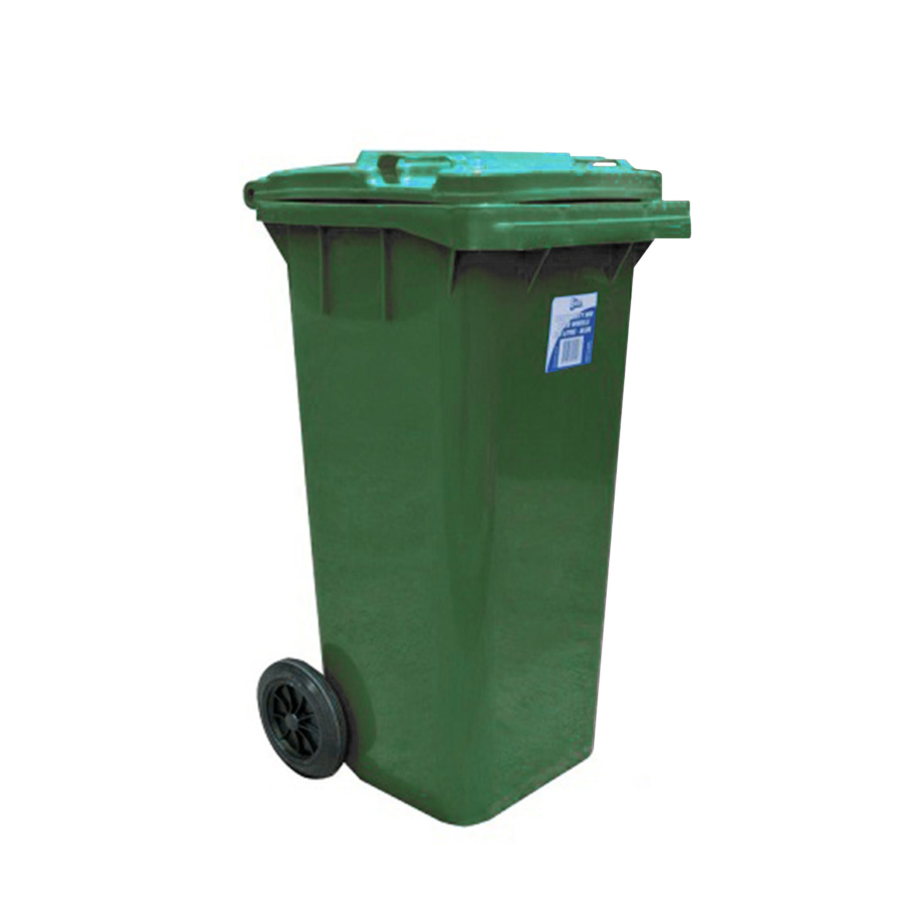 120 Litre Wheelie Bin Dark Green W468 x D550 x H940mm - Omni Packaging 