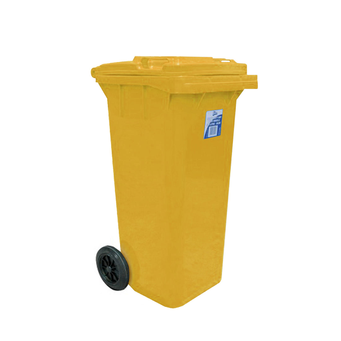 120 Litre Wheelie Bin Yellow W468 x D550 x H940mm - Omni Packaging 