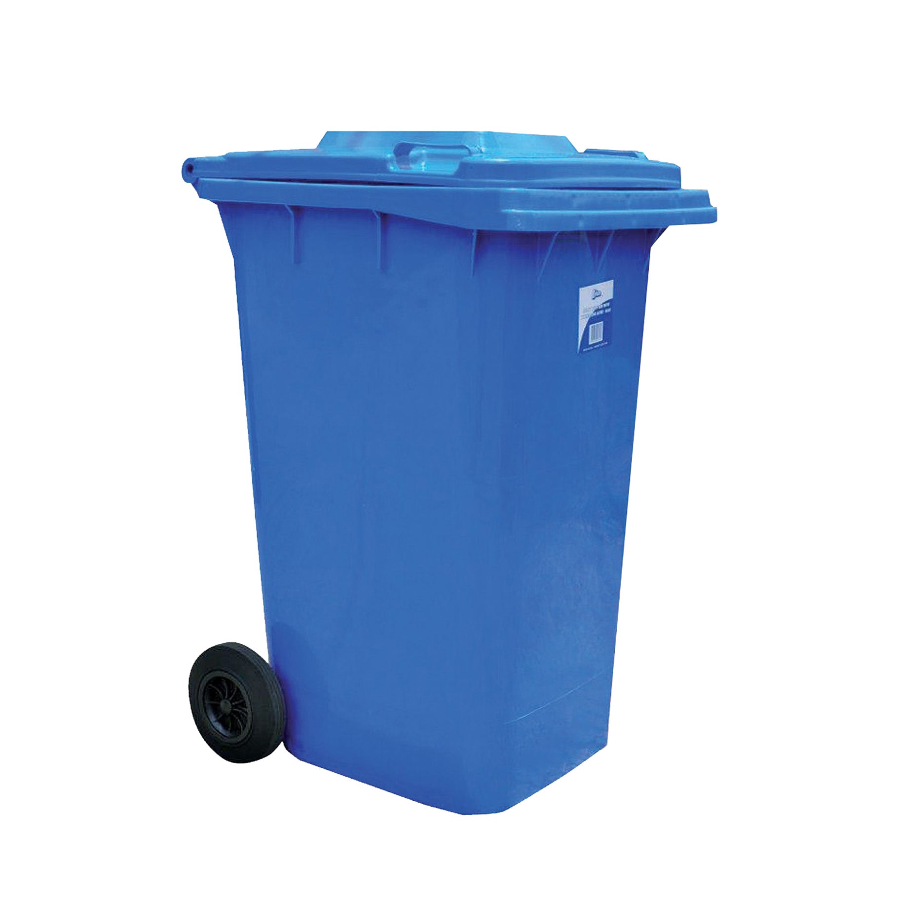 240 Litre Wheelie Bin Blue W595 x D745 x H1000mm - Omni Packaging 