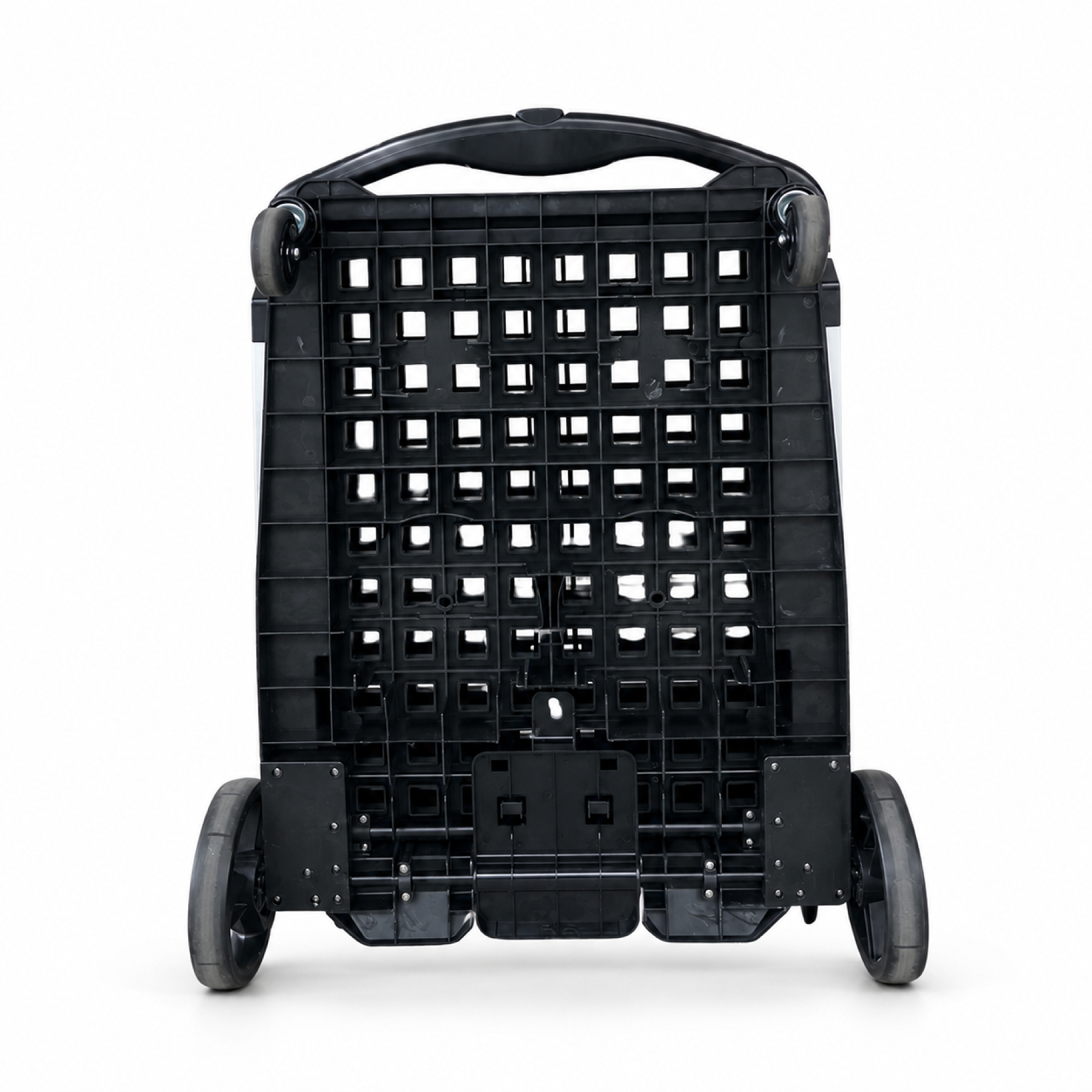 50Kg Rated Portable Aluminium Folding Trolley With Crate - Omni Packaging 
