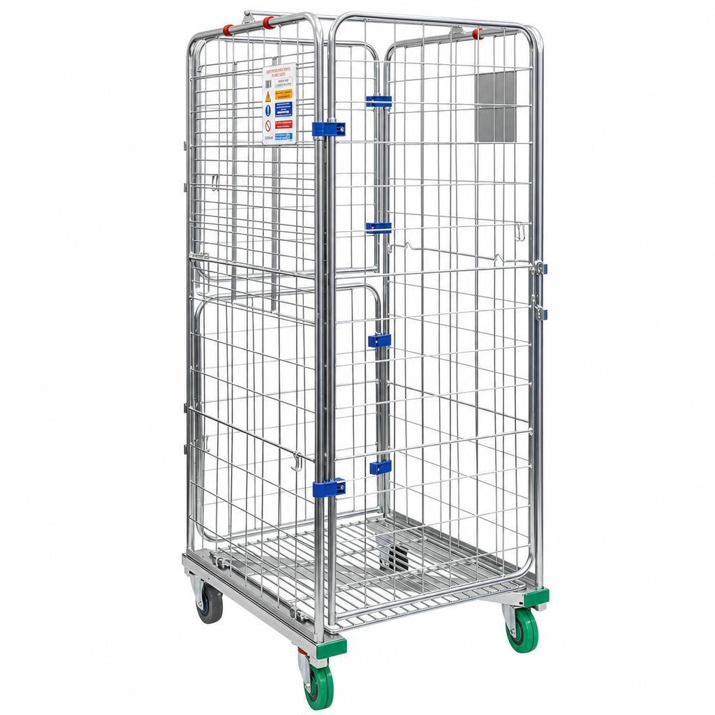 4 Sided Roll Cage Trolley