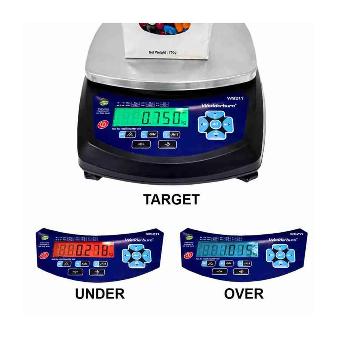 Digital Bench Scale 250mm x 197mm 30KG capacity - Omni Packaging 