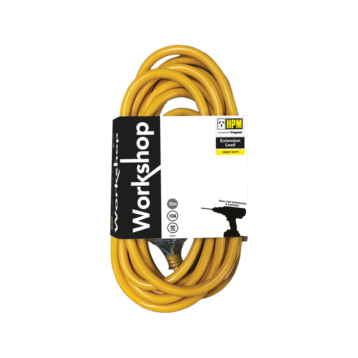 Extension Power lead 15m with 10a plug