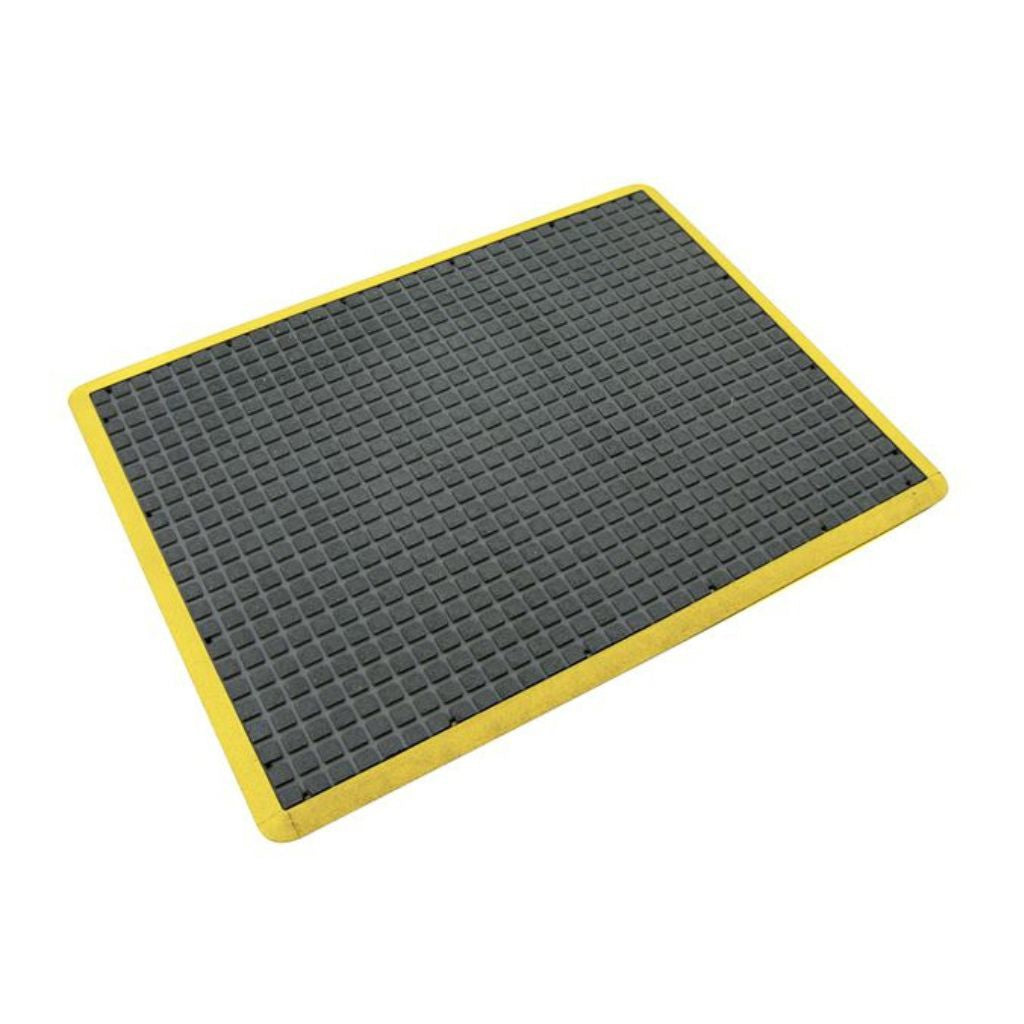 Industrial Anti Fatigue Rubber Matting Air Grid Black 900mm x 1200mm - Omni Packaging 