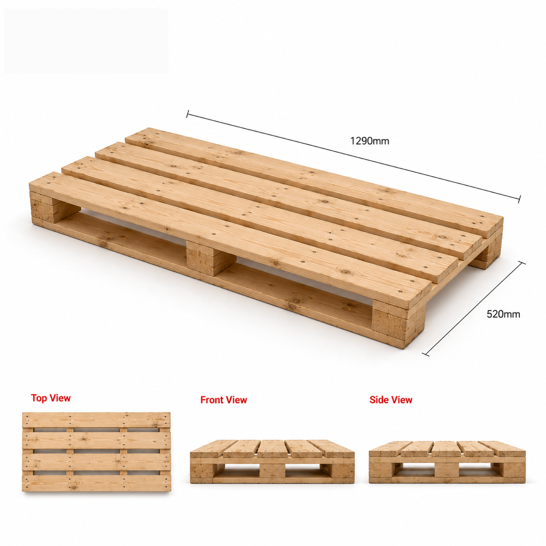 HS2 Skid 1290mm x 520mm - Omni Packaging 