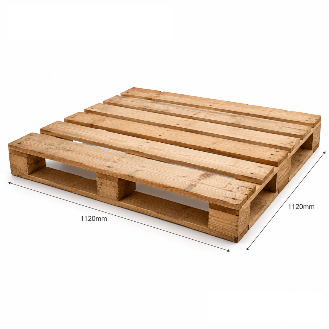 Standard Wooden Pallets 1120mm x 1120mm Cap. 1000Kgs - Omni Packaging 