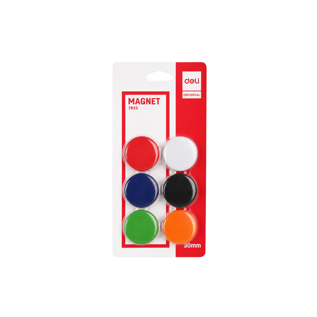 Assorted Whiteboard Magnets 6 Pack