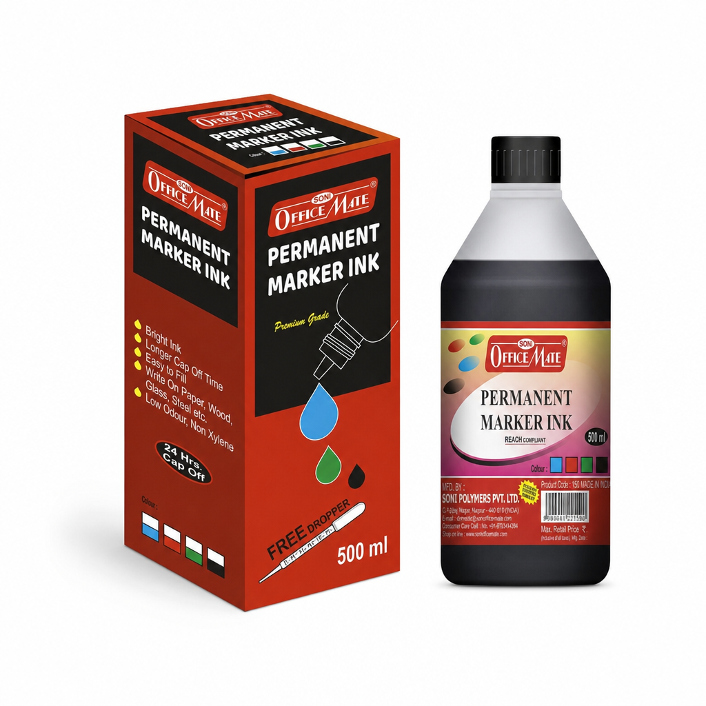 Black Permanent Marker Ink Refill 500mL