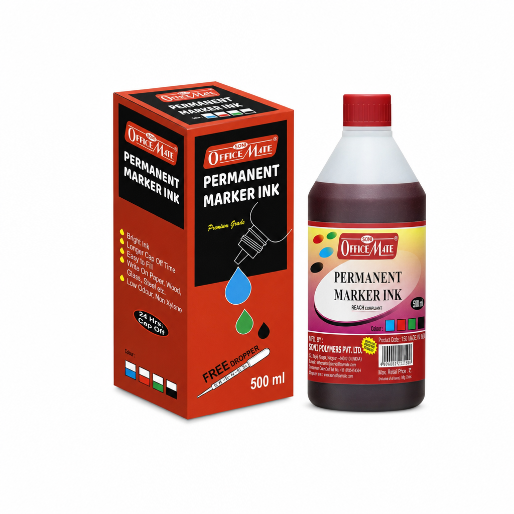 Red Permanent Marker Ink Refill 500mL