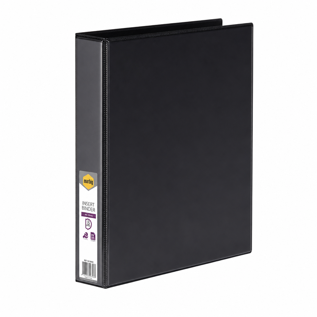 Marbig Enviro A4 2D Insert Binder 50mm Black
