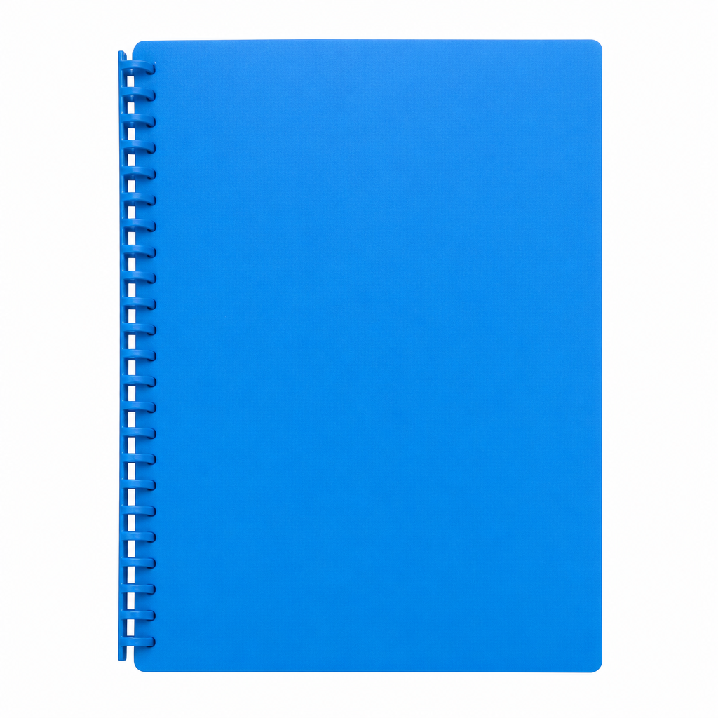 Blue A4 Refillable Display Book 20 Pockets
