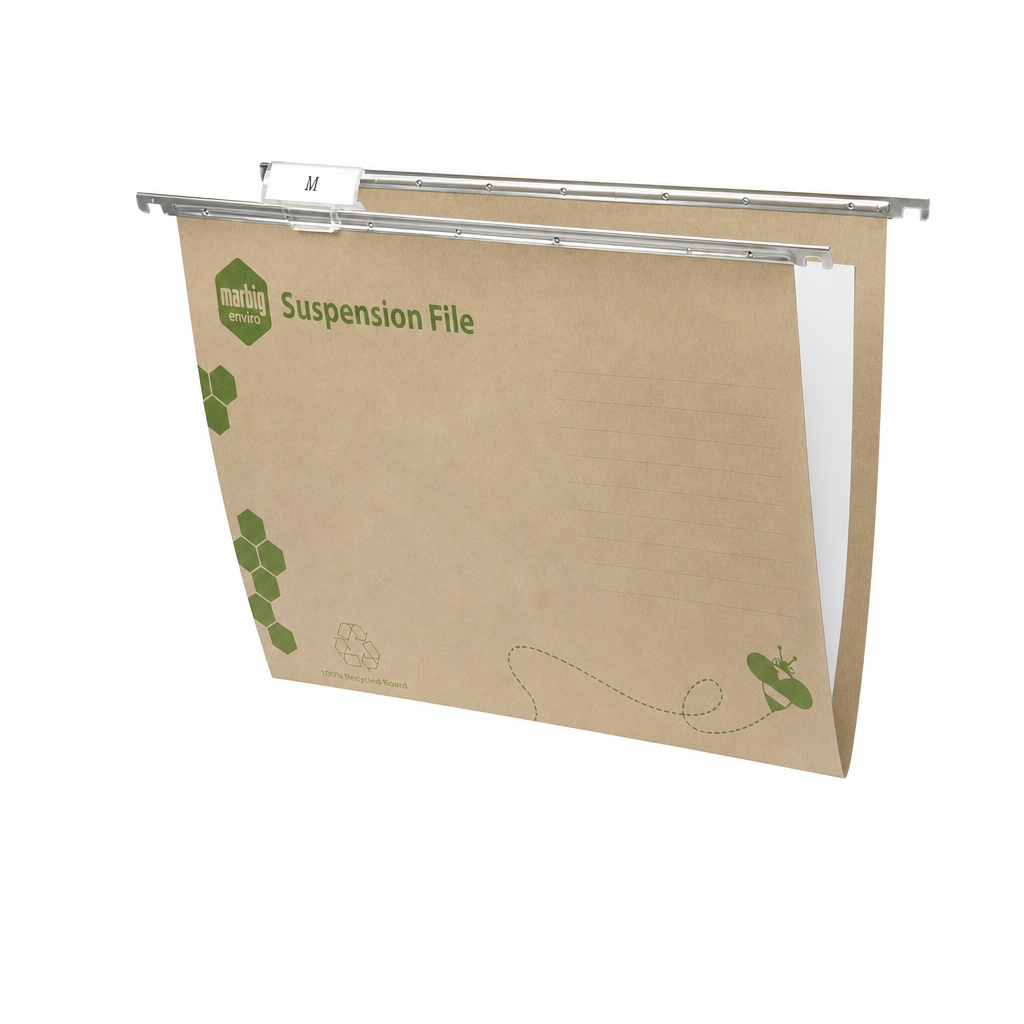 Marbig Kraft Suspension Files with Nylon Runners 50 Per Carton