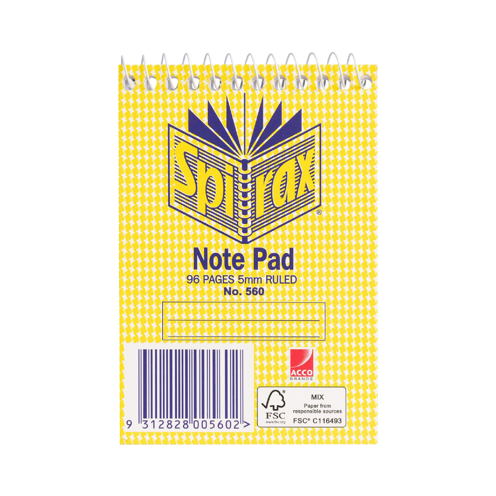 Spirax Notepad (96 pg) - Omni Packaging 