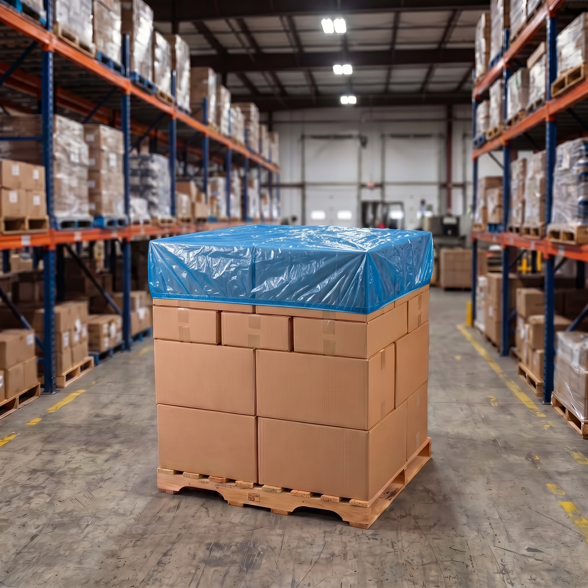 Waterproof Pallet Cover Sheets Blue 1400mm x 1400mm 50/ctn
