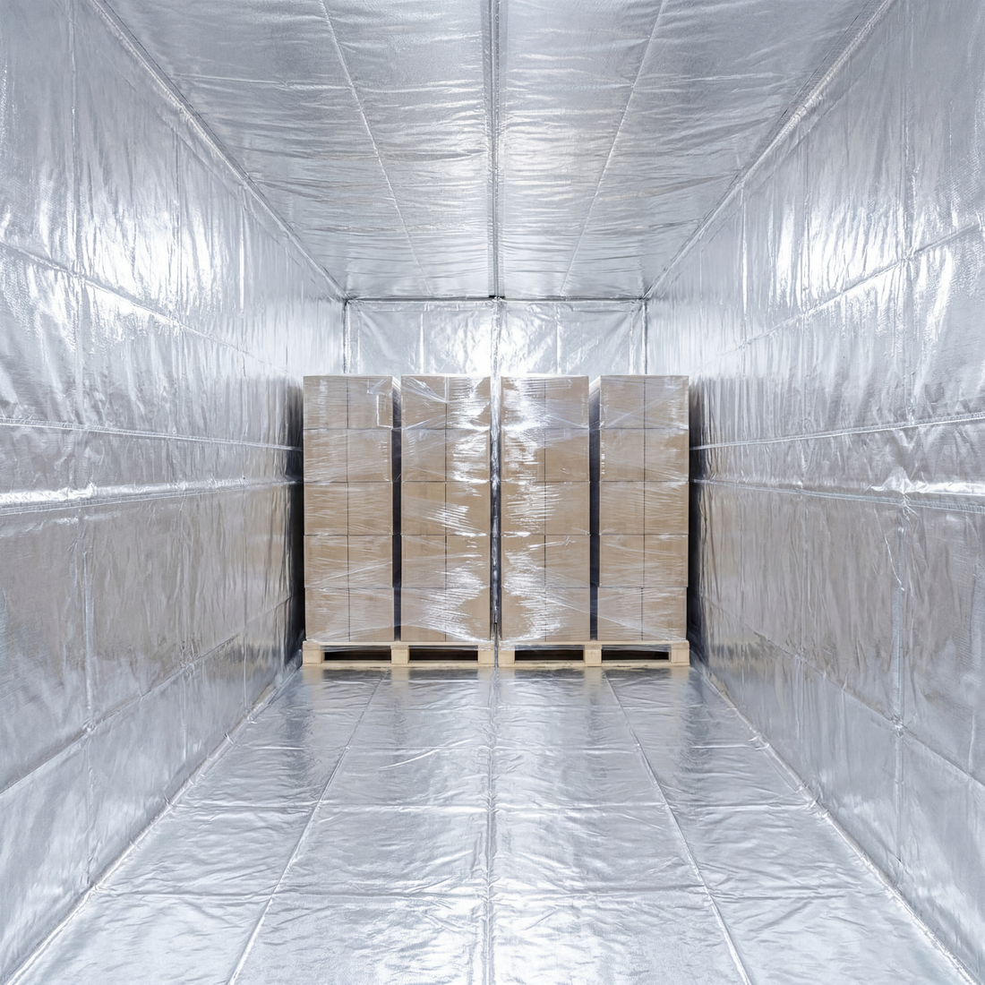 Thermal Foil Insulation 20GP Container Liner 2350 x 2350 x 6000mm - Omni Packaging 